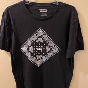 Levi's Black Bandana Graphic Tee